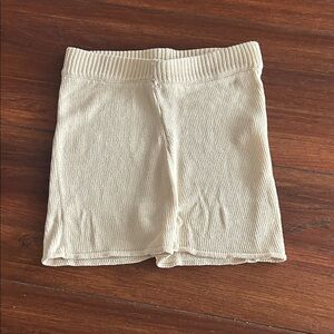 Zara high waisted knit shorts. Super comfy